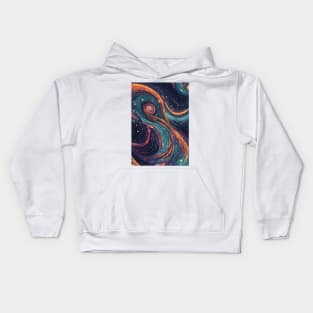 Abstract Galaxy Whirlpool Kids Hoodie